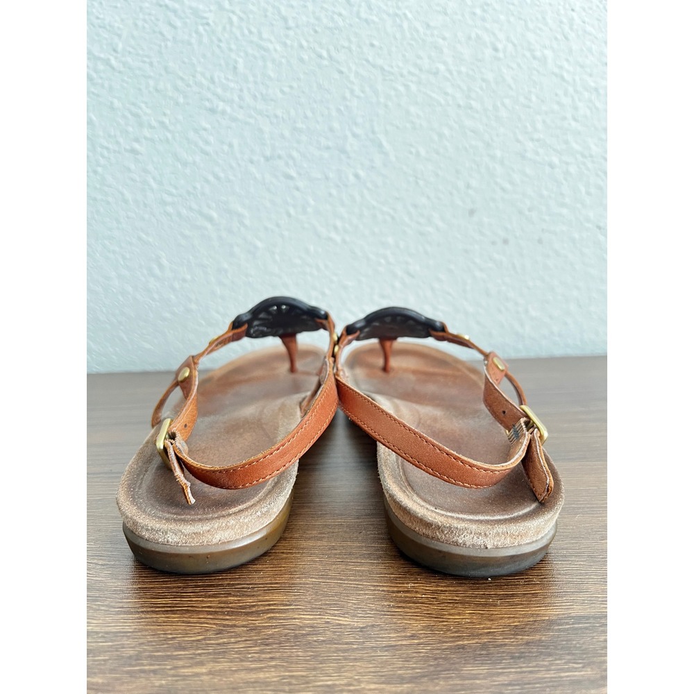 UGG Australia Women Leather Slingback Thong Sandals Brown 1007095 Size 8.5 - Picture 3 of 7